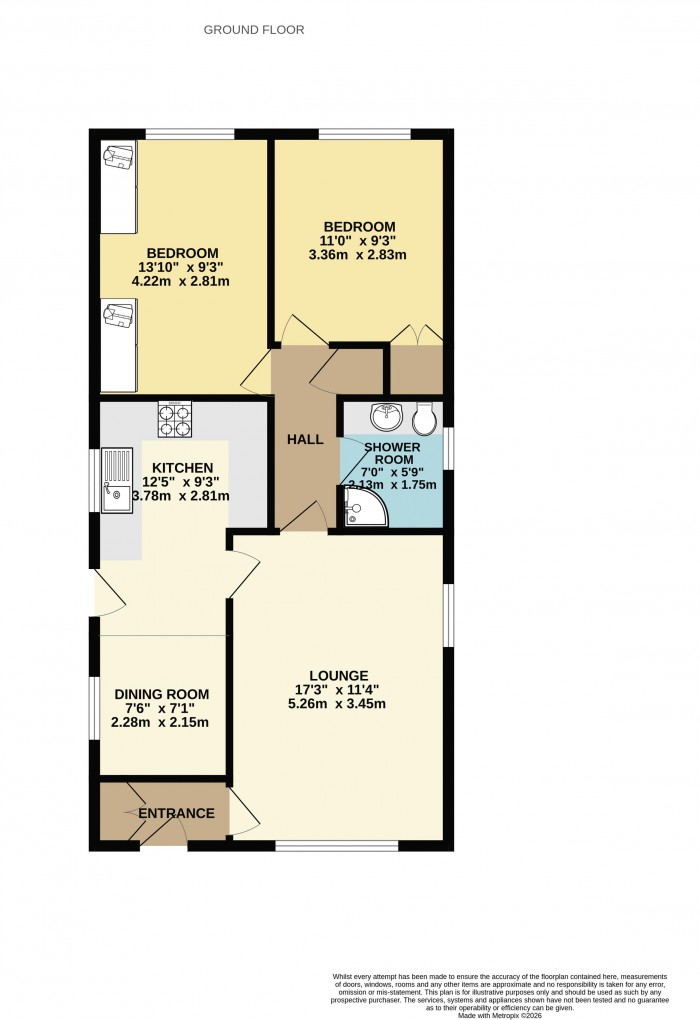 Floorplan for Wisteria Way, Scunthorpe