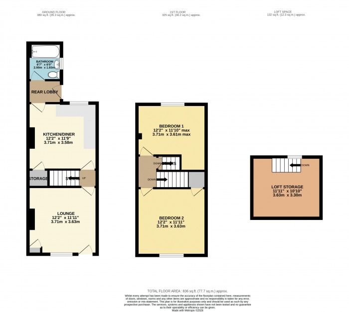 Floorplan for Gordon Street, Gainsborough
