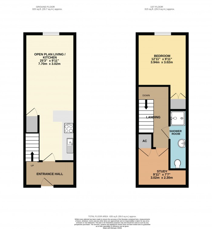 Floorplan for The Old Mill, Princess Street, Lincoln