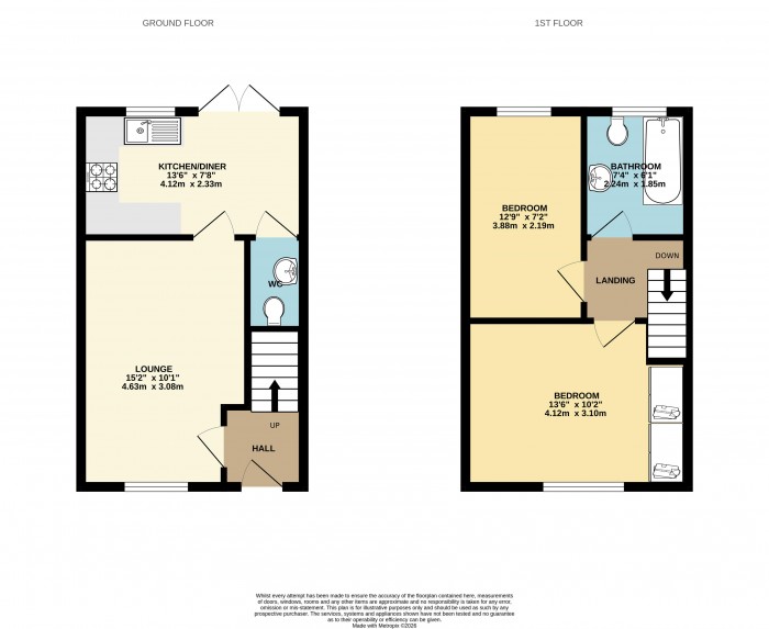 Floorplan for Plantation Drive, Scunthorpe