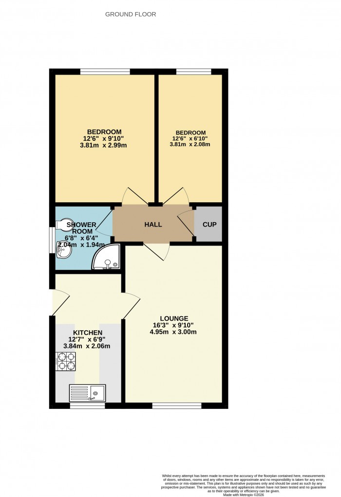 Floorplan for Farm Close, Gunness