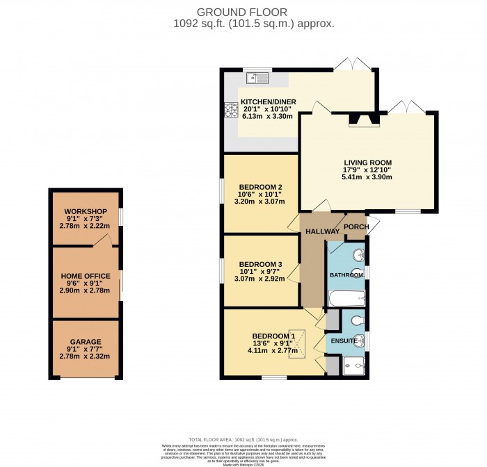 Floorplan for Lagonda Close, Bracebridge Heath, Lincoln