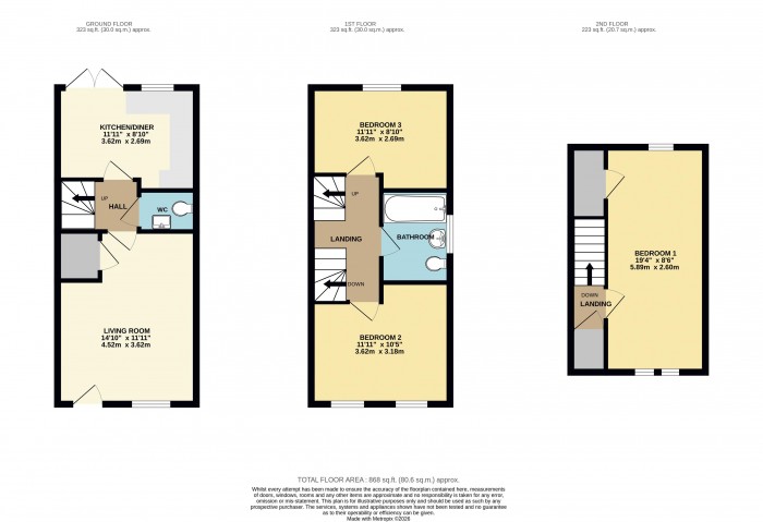 Floorplan for Furnace Close, North Hykeham, Lincoln