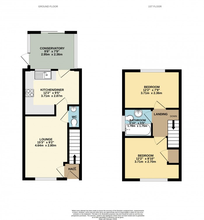 Floorplan for St. Davids Crescent, Bottesford