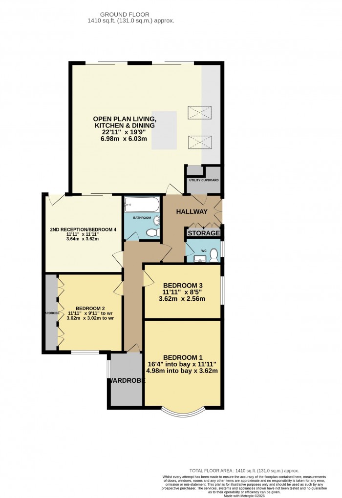 Floorplan for Broadway, Uphill, Lincoln