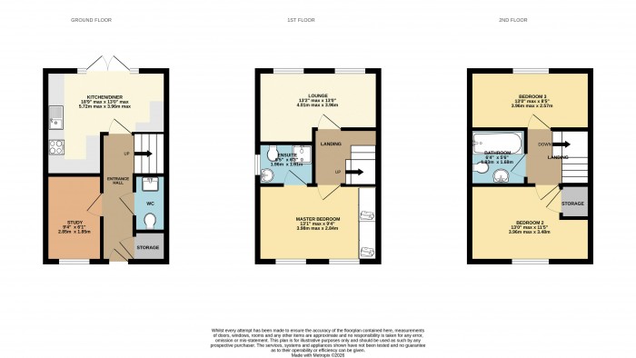 Floorplan for Lapwing Way, Scunthorpe