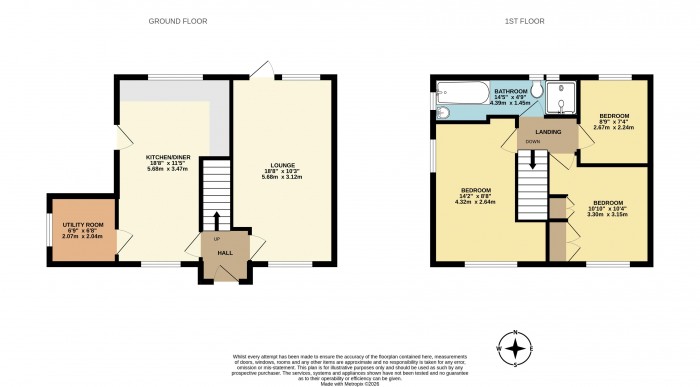 Floorplan for Bennett Road, Scunthorpe
