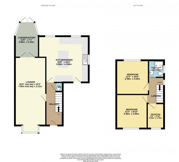 Floorplan for St. Michaels Crescent, Scunthorpe