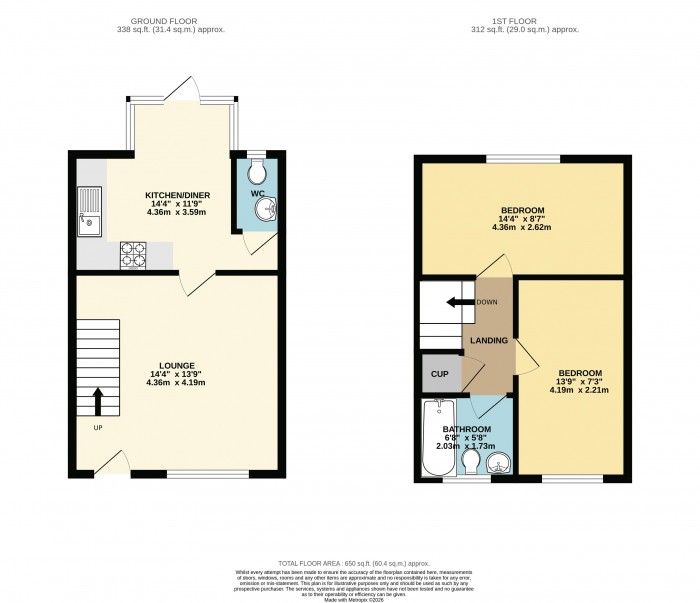 Floorplan for Ennerdale Lane, Scunthorpe