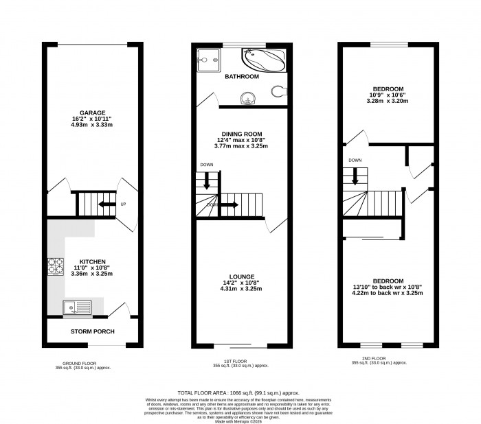 Floorplan for Princess Street, Lincoln