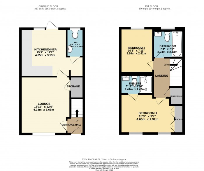Floorplan for Swallow Gate, Saxilby, Lincoln