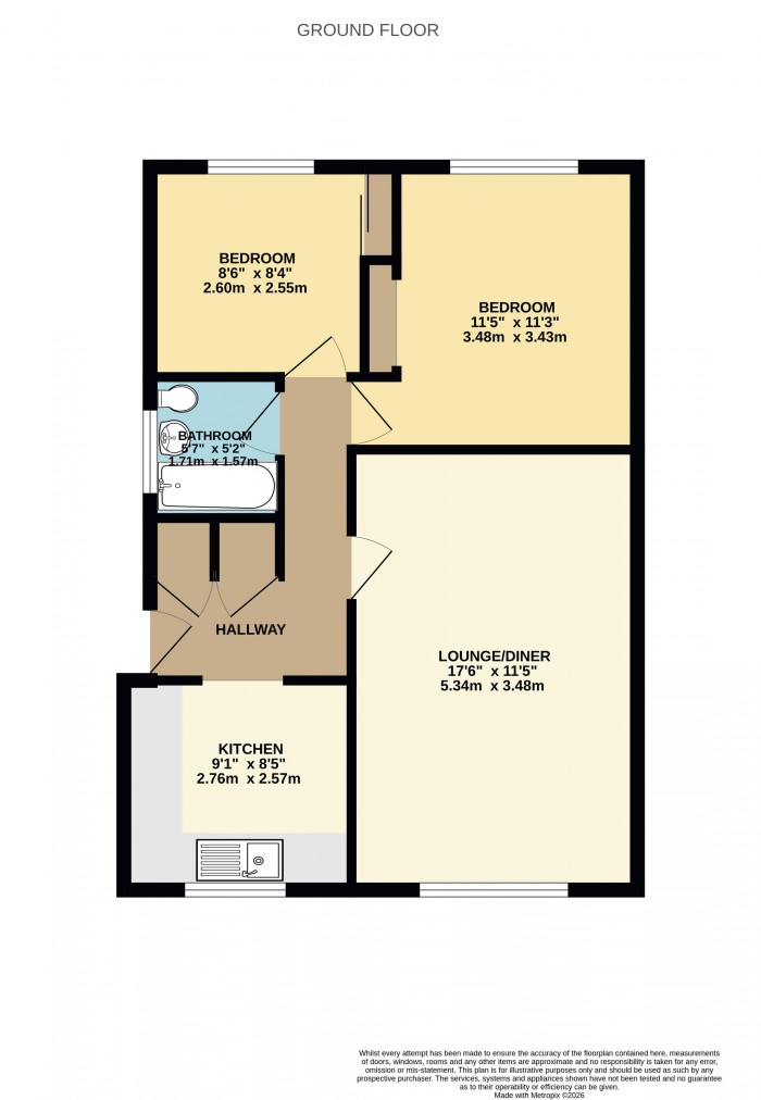 Floorplan for Templar Court, Bottesford
