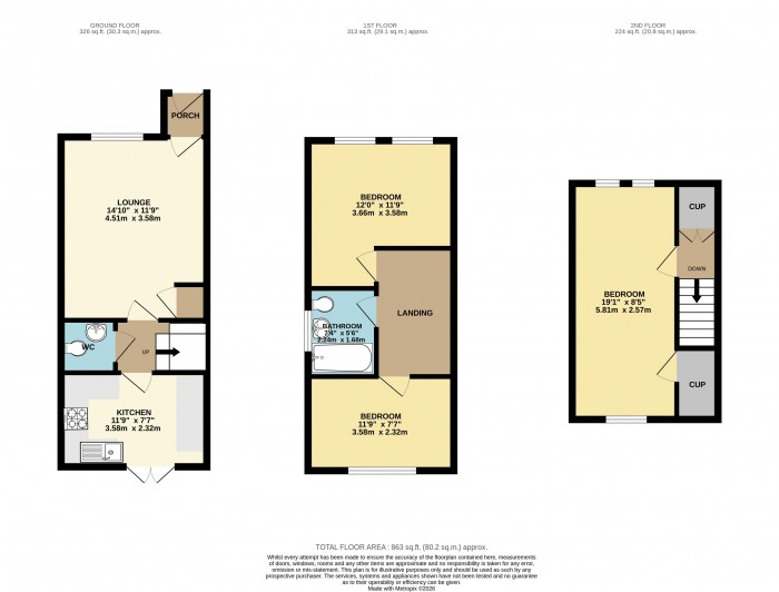 Floorplan for Whimbrel Chase, Scunthorpe