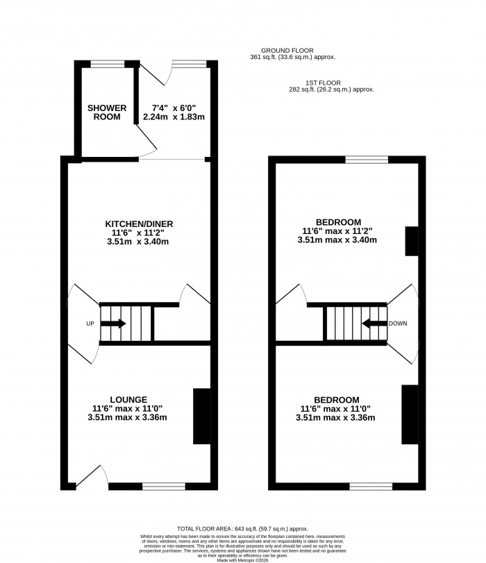 Floorplan for St. Hugh Street, Monks Road, Lincoln
