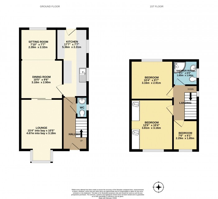 Floorplan for Baysdale Road, Scunthorpe