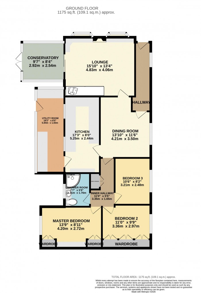 Floorplan for Marina Close, Waddington