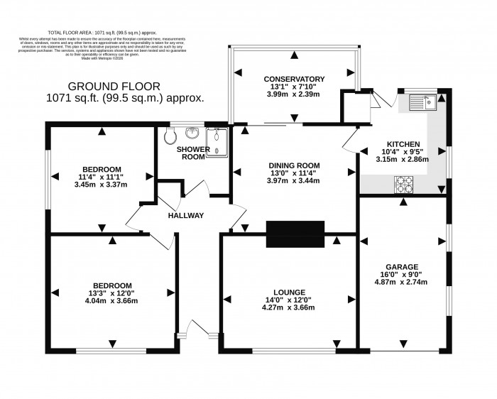 Floorplan for Alberta, High Street, Fiskerton