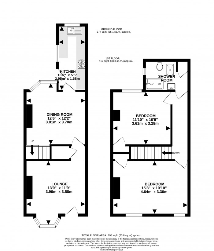 Floorplan for Newland Street West, Lincoln