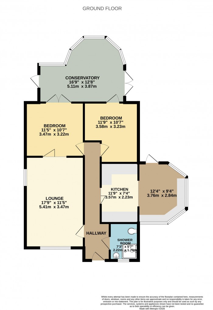 Floorplan for Hallbrook Court, Bottesford