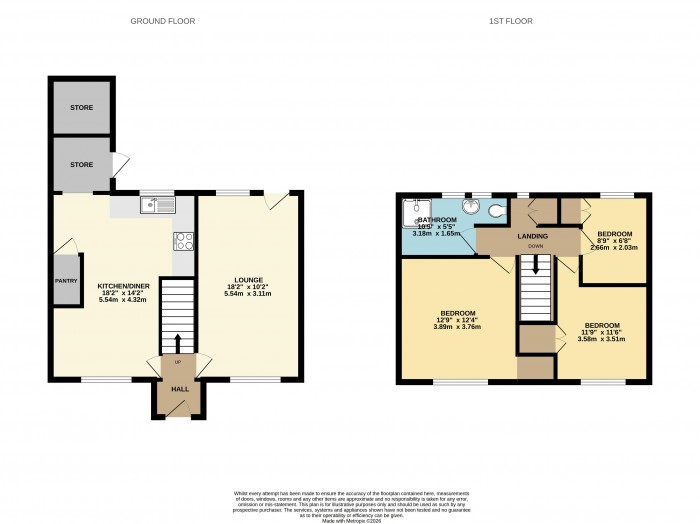 Floorplan for Enderby Road, Scunthorpe