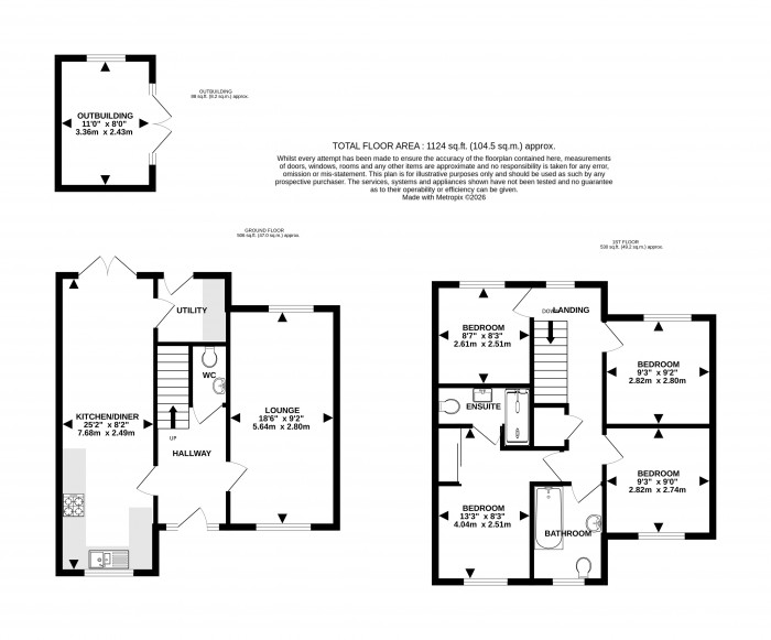 Floorplan for Anzio Crescent, Lincoln