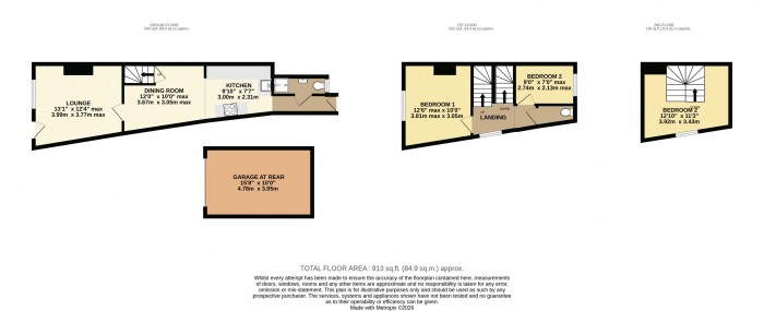 Floorplan for Victoria Street, West Parade, Lincoln