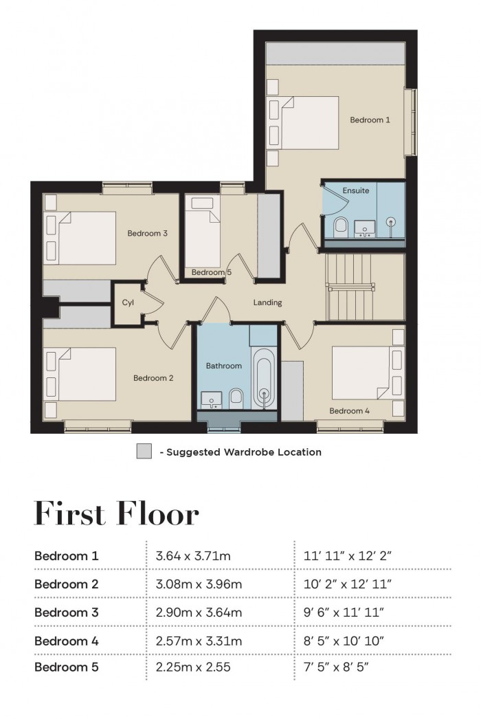 Floorplan for Plot 194 – The Runswick, Prebend Lane, Welton