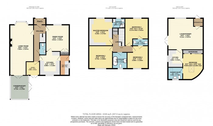 Floorplan for Manor Way, Dunholme, Lincoln