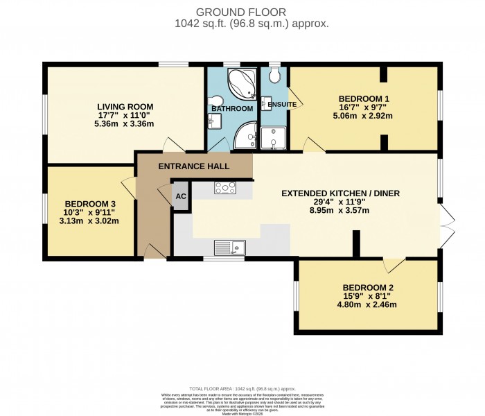 Floorplan for Priory Drive, Fiskerton, Lincoln
