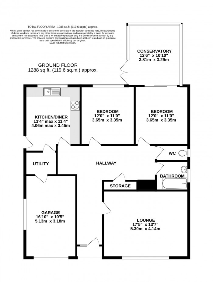 Floorplan for The Rise, Navenby, Lincoln