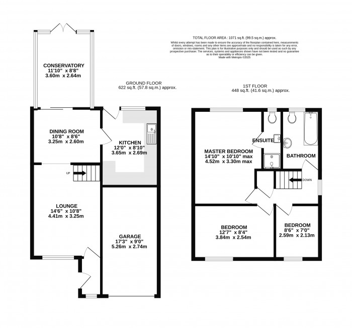 Floorplan for Adelaide Close, Waddington, Lincoln