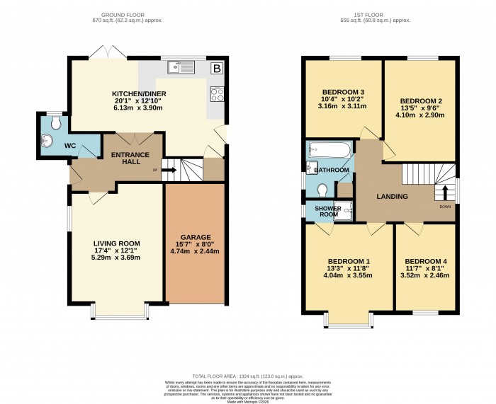 Floorplan for Heathfield Avenue, Branston, Lincoln
