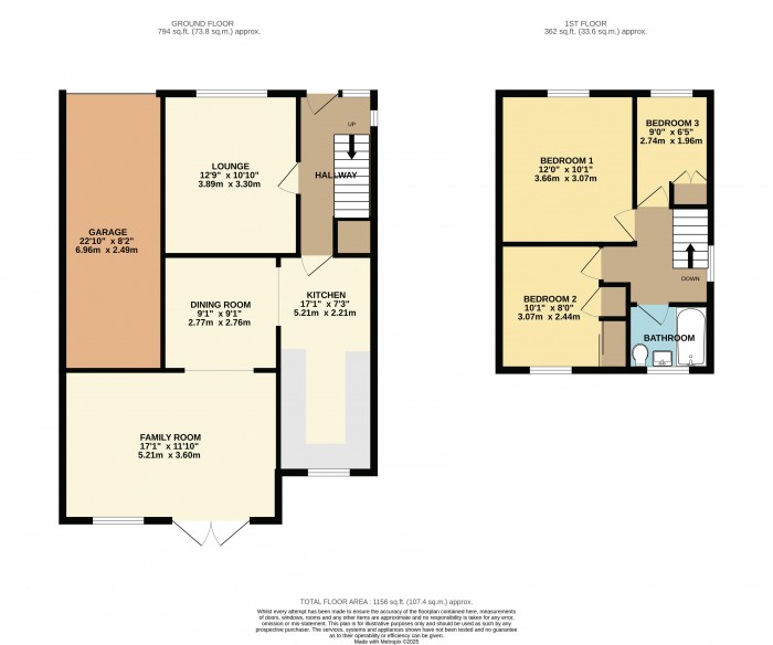 Floorplan for Fern Grove, Cherry Willingham, Lincoln, LN3 4BG
