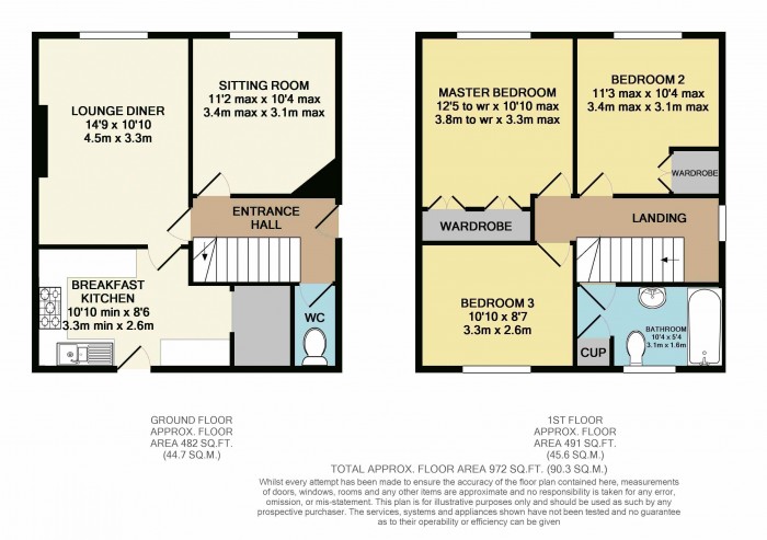 Floorplan for Wragby Road, Uphill, Lincoln