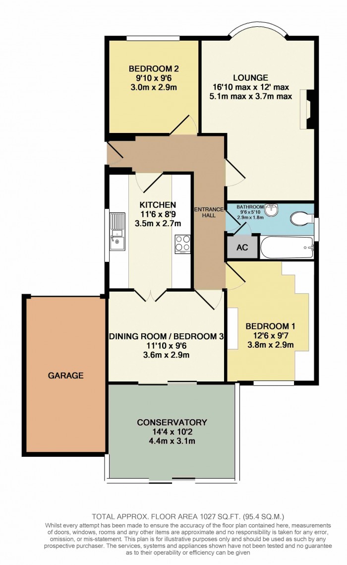Floorplan for Eastfield, Sturton By Stow, Lincoln